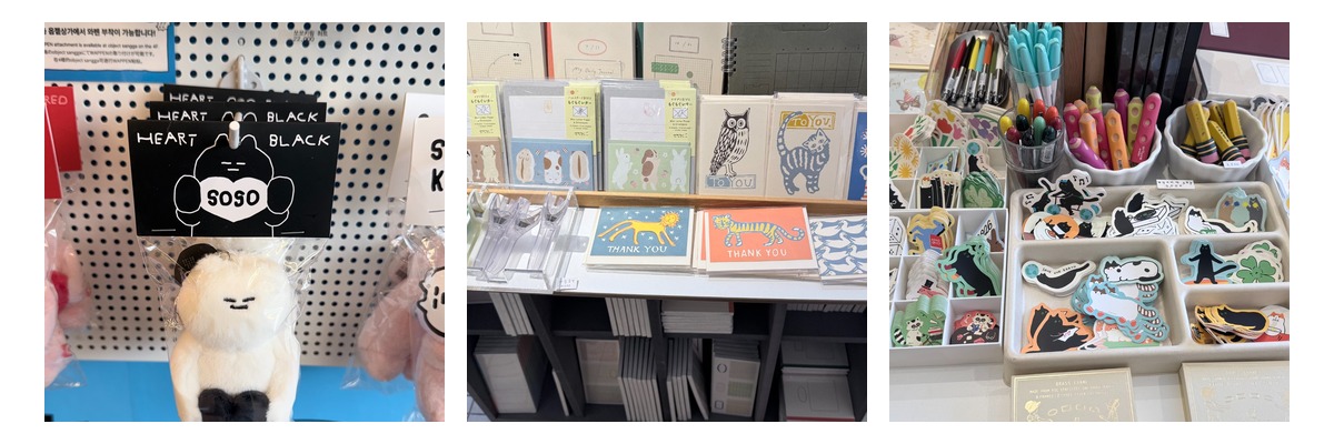 Illustrated cards, stationery, stickers and colourful pens from Julia’s April trip to Korea