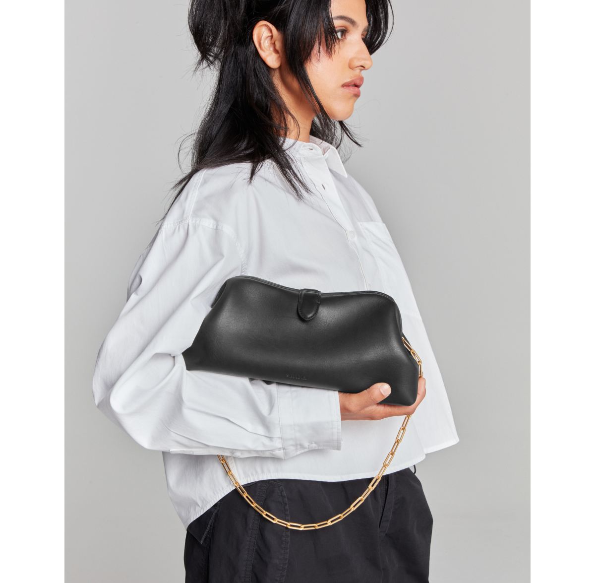 Leather Bag On Model