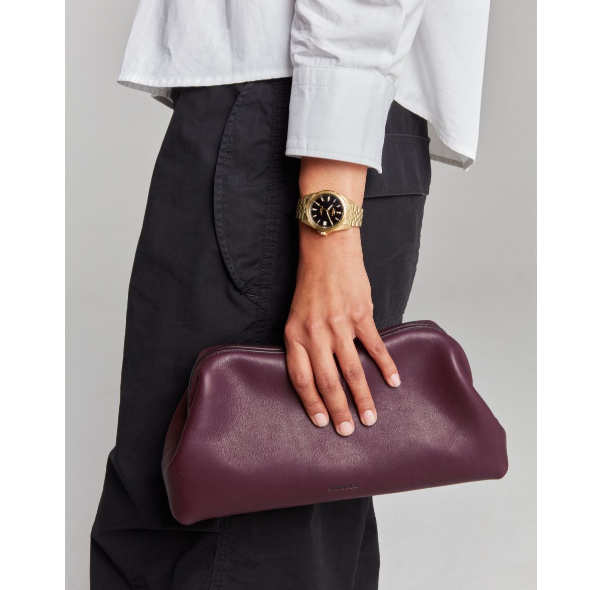 Merlot Bag On Model