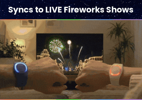 Live fireworks sync