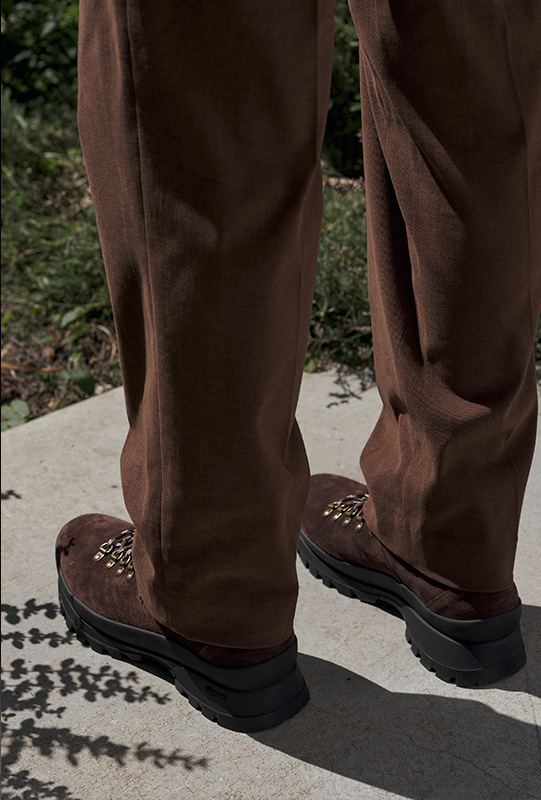 videmonte brown calf suede hiker boots 