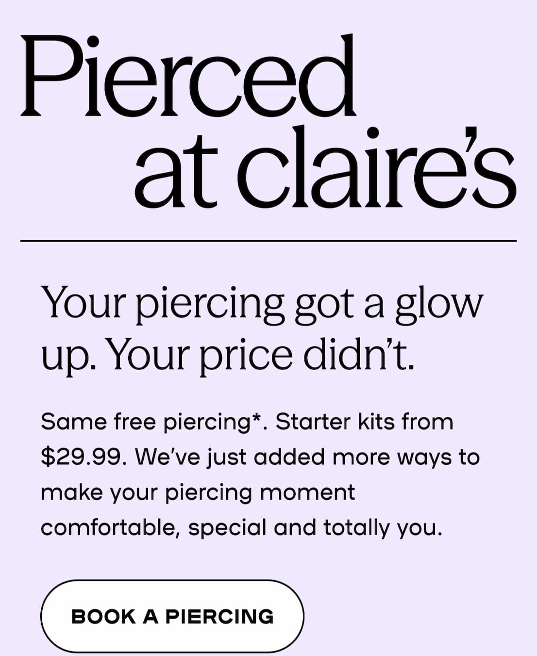 Book a piercing