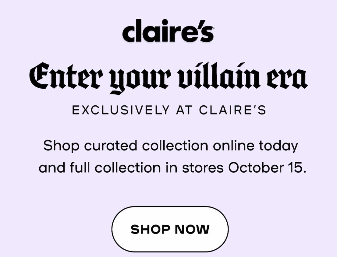 Enter your villain era