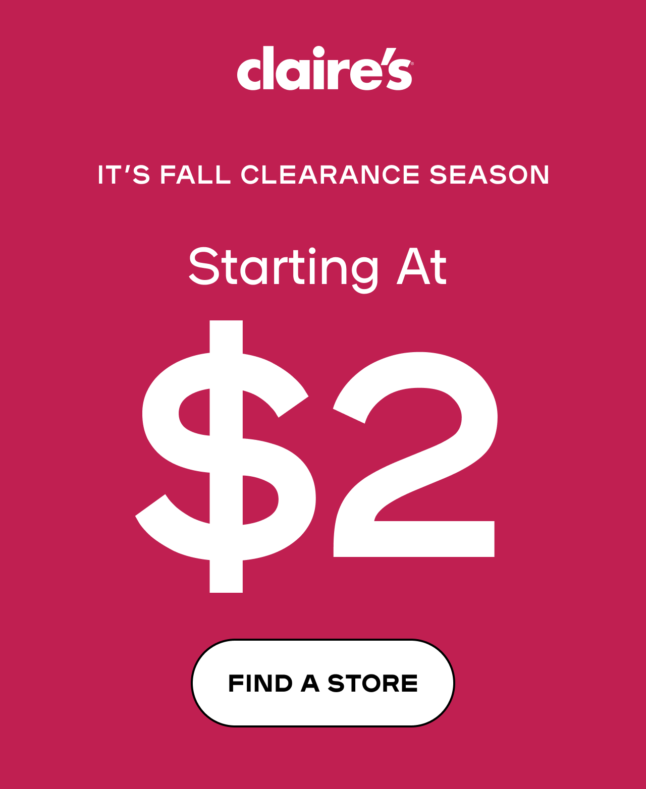clearance deal