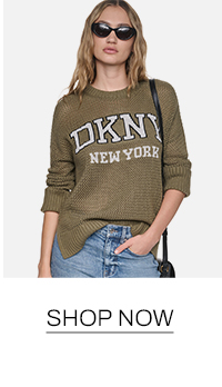 OPEN STITCH VARSITY LOGO SWEATER
