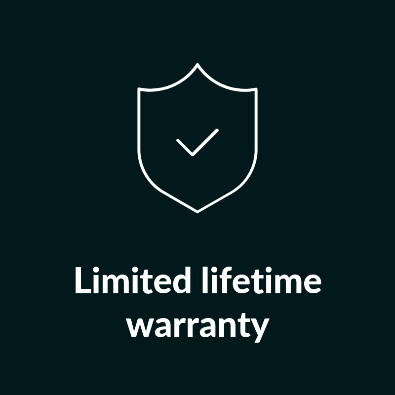 Limited lifetime warranty