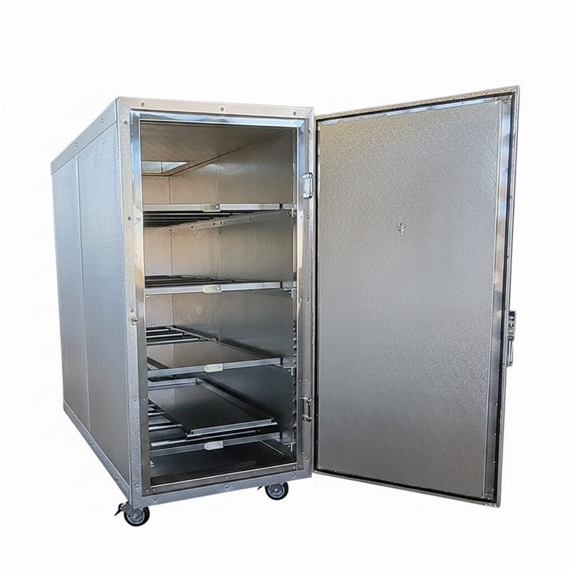 4-body upright mortuary cooler