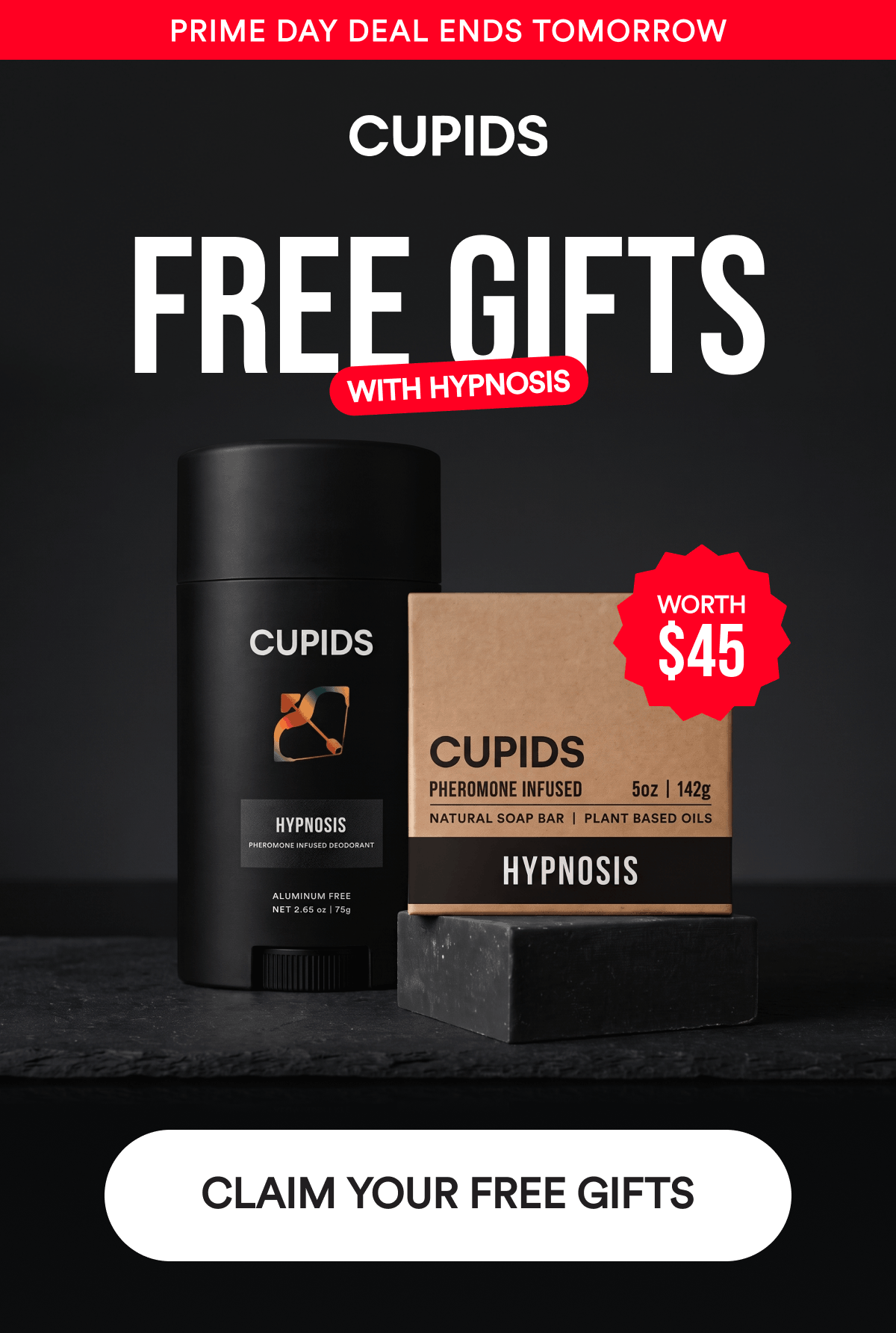 Prime Day Deal Ends Tomorrow. Free Gifts With Hypnosis. Worth $45. CLAIM YOUR FREE GIFTS.