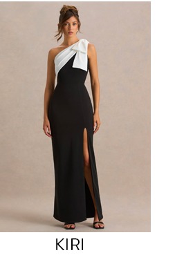 Kiri Monochrome Maxi Dress