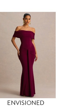 Envisioned Burgundy Maxi Dress