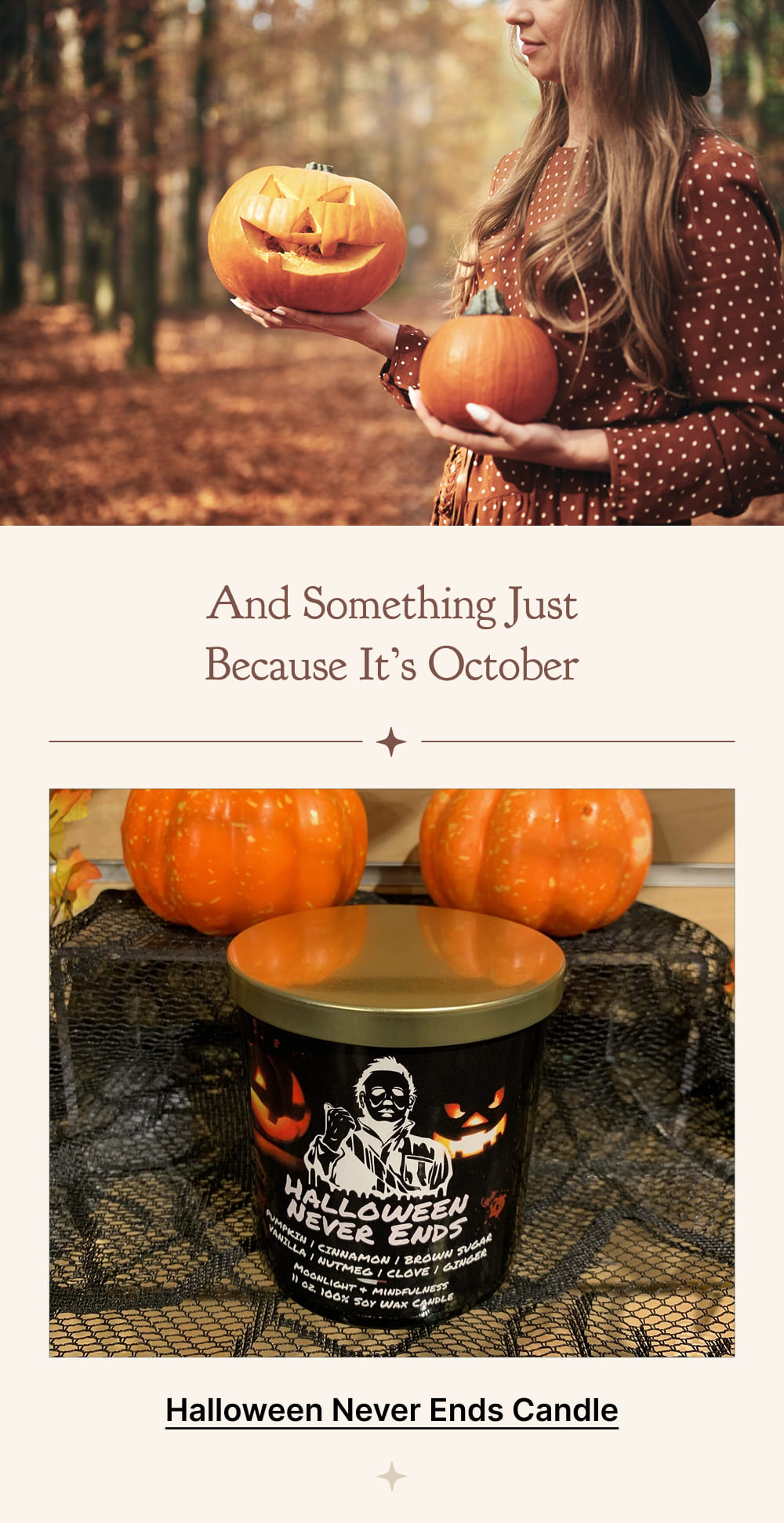Halloween Never Ends Candle