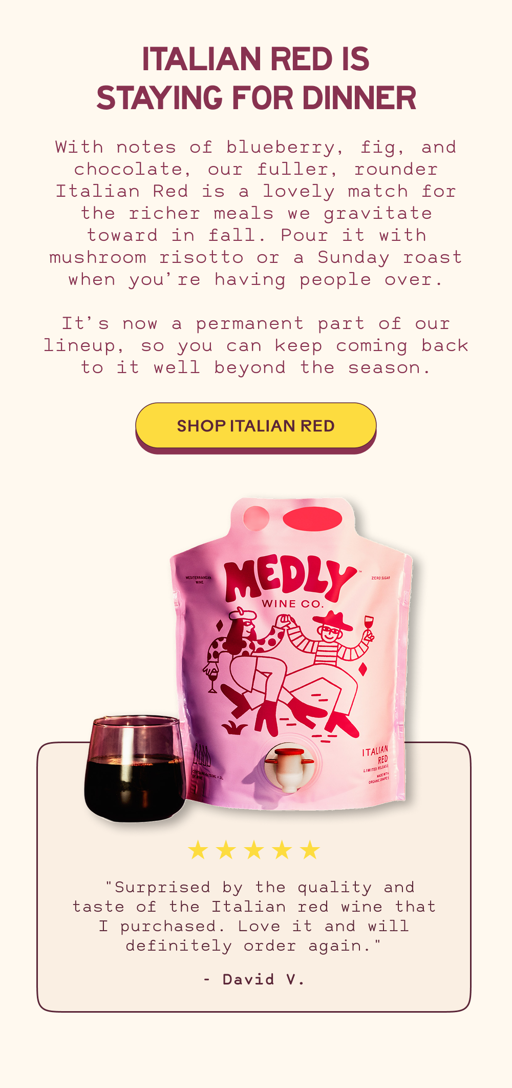 SHOP ITALIAN RED