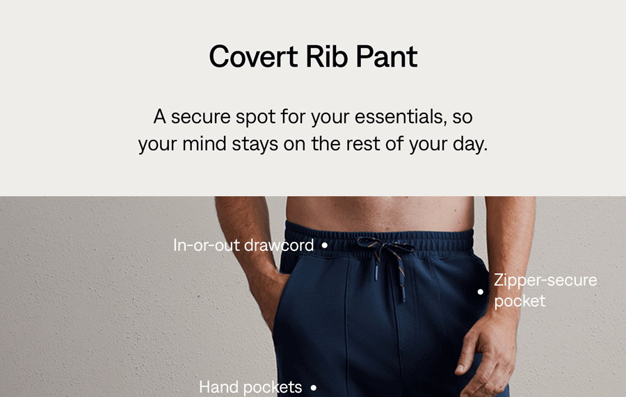 Covert Rib Pant