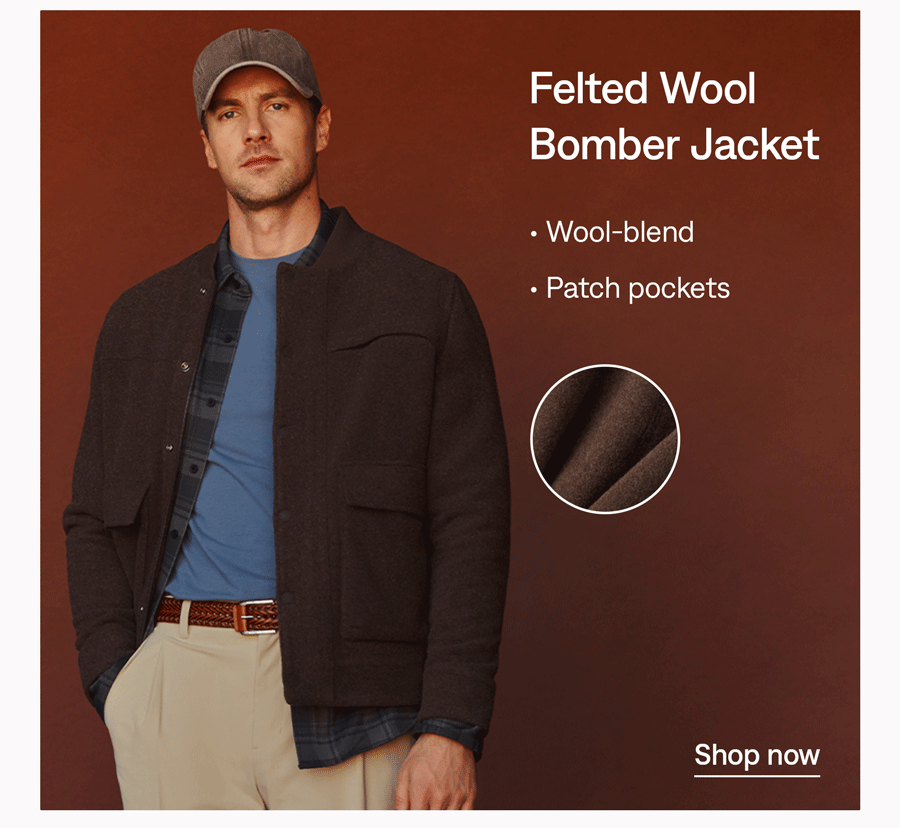 Felted Wool Bomber Jacket