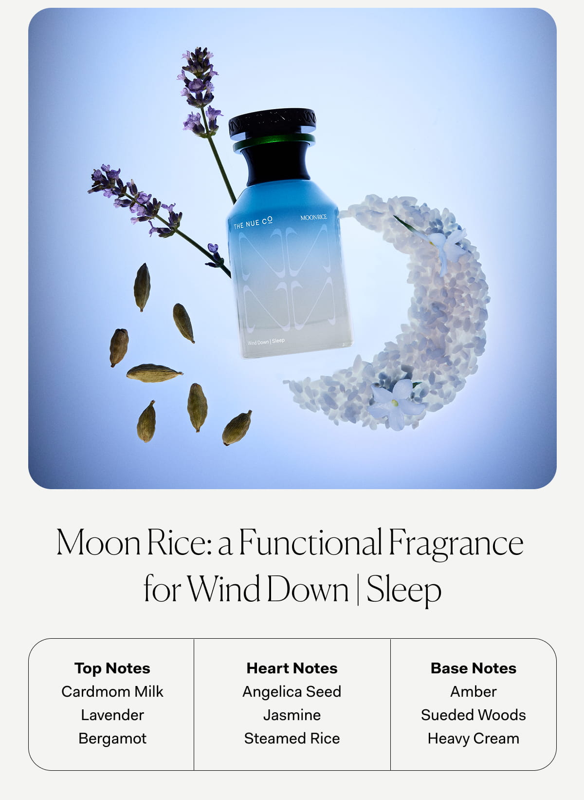 Moon Rice: a Functional Fragrance  for Wind Down | Sleep