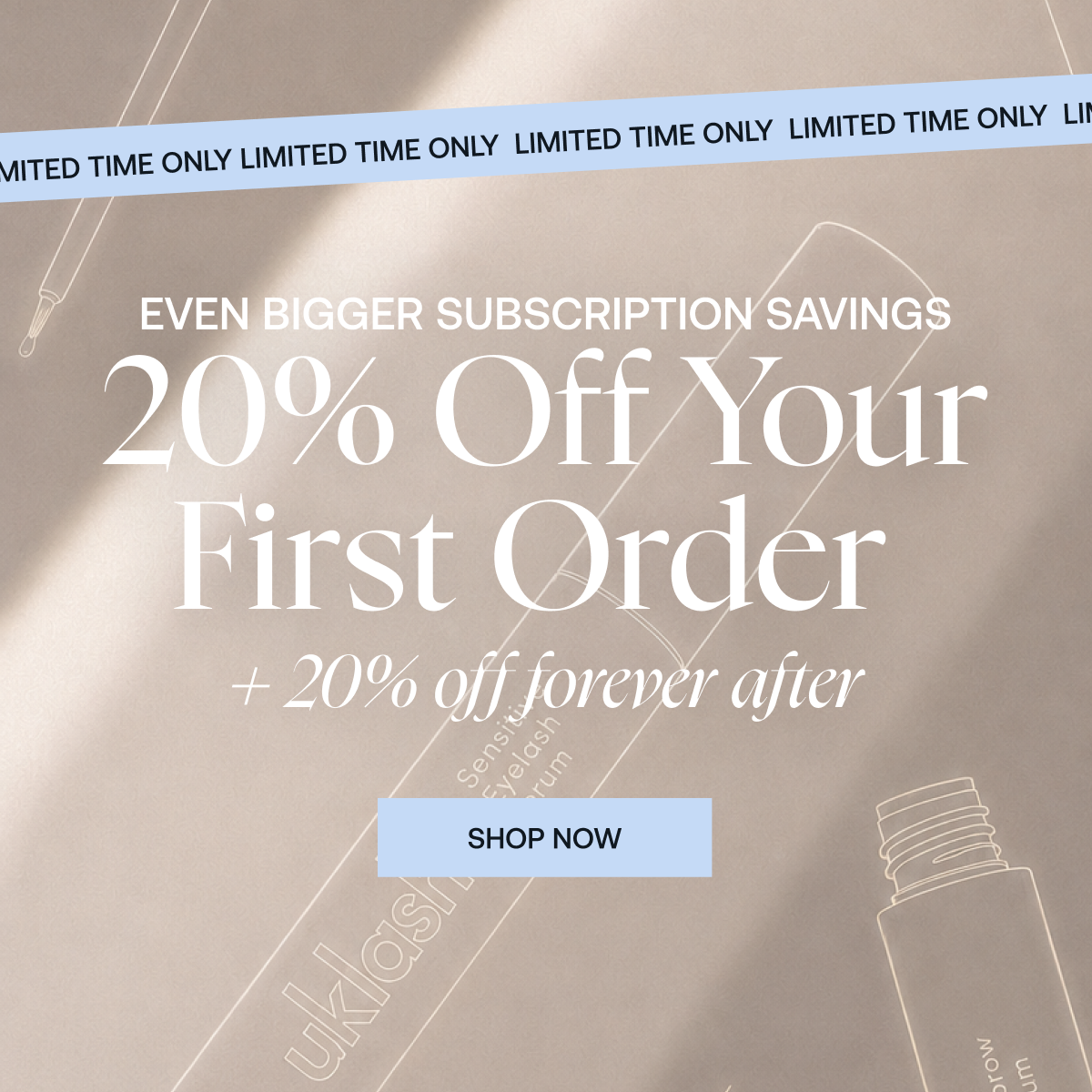 20% off your first order 