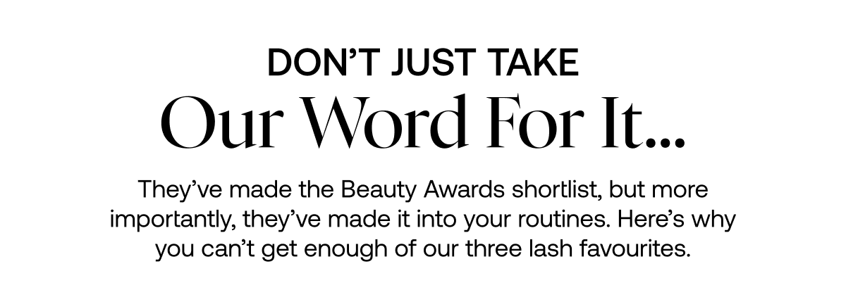 Don't just take our word for it...
