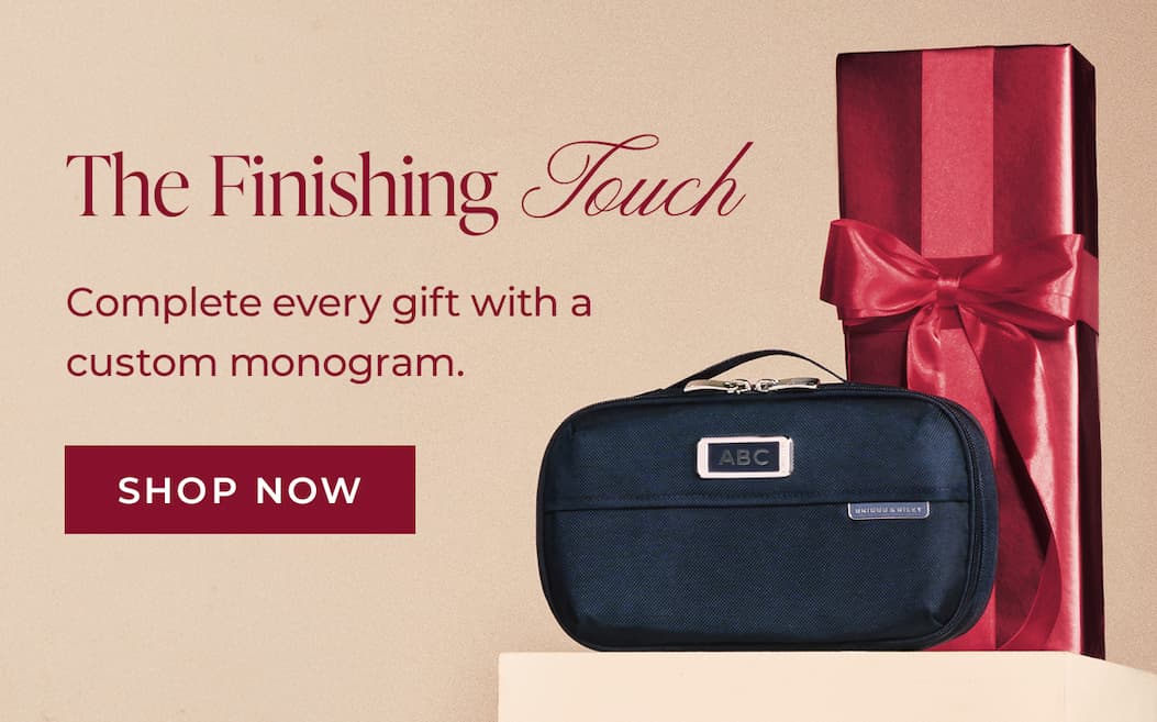 Complete every gift with a custom monogram