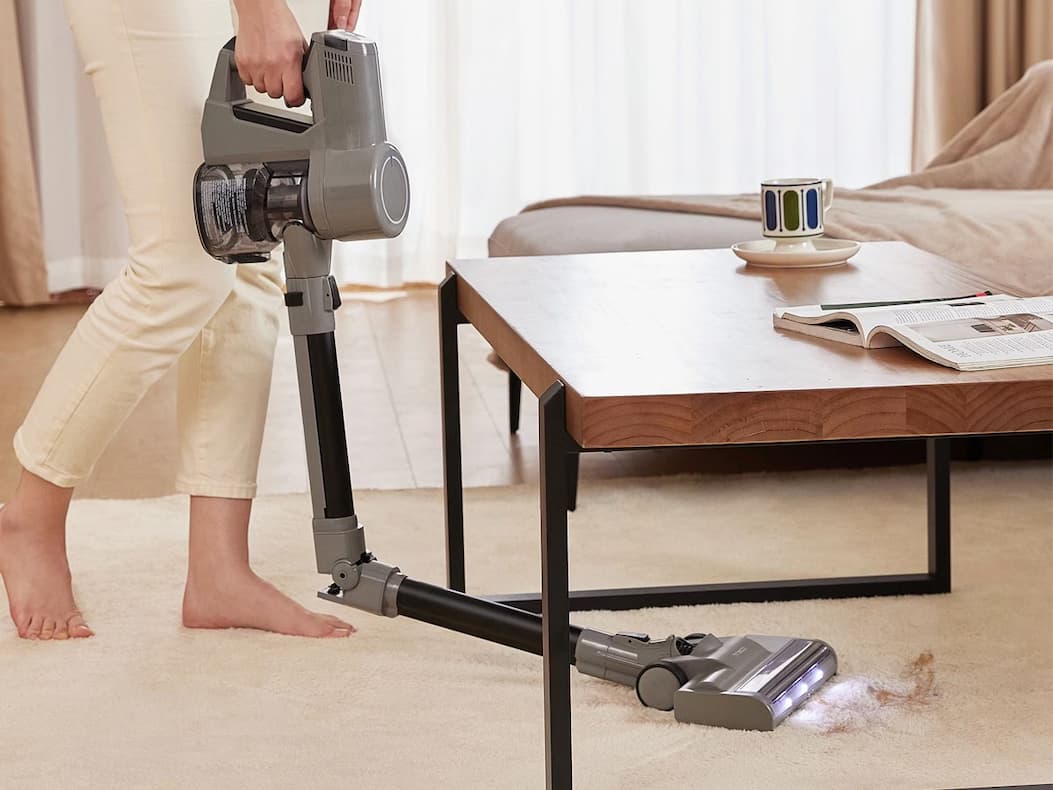 tineco go flex cordless vacuum under table