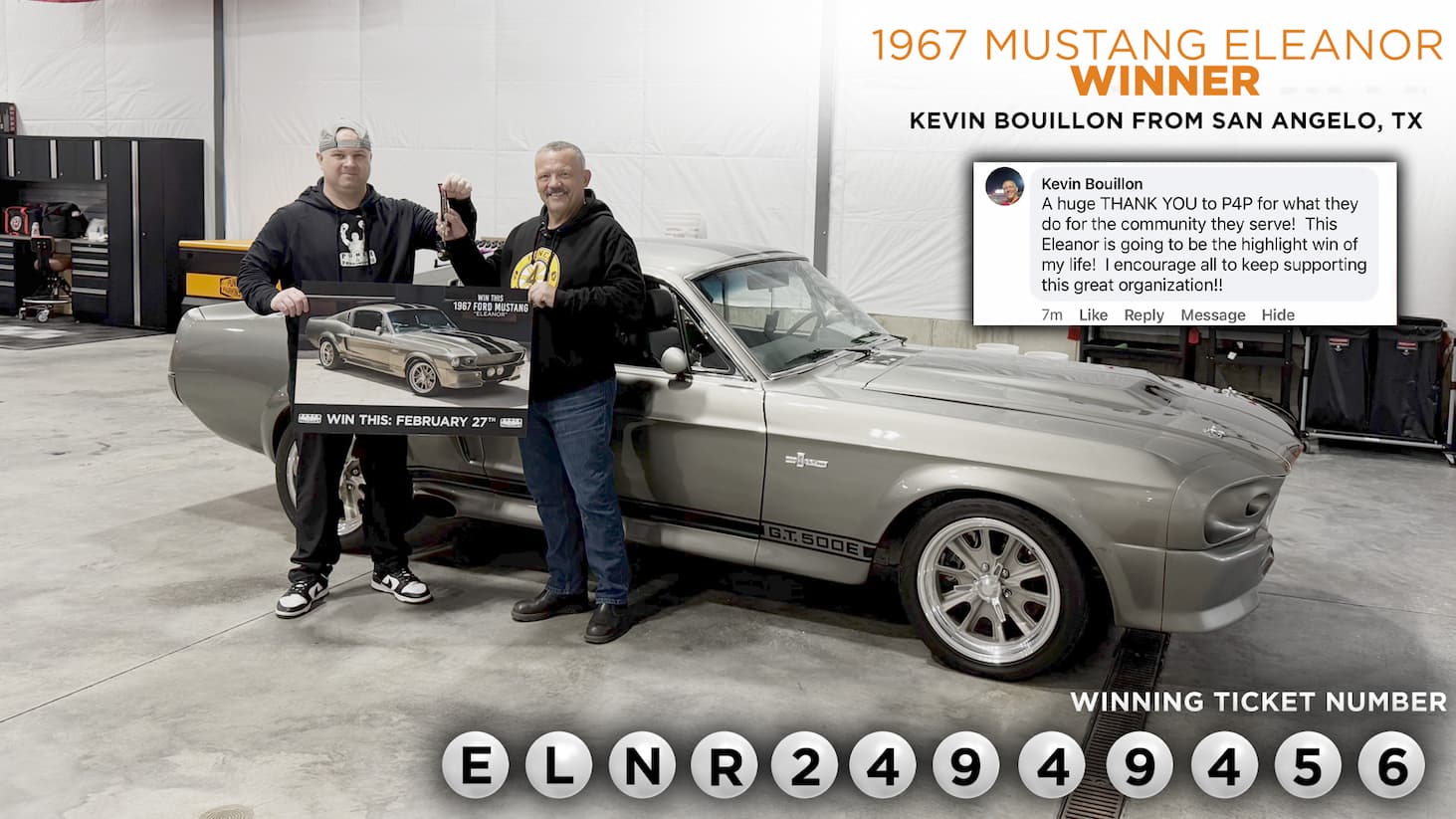 Previous 1967 Mustang Eleanor Winner