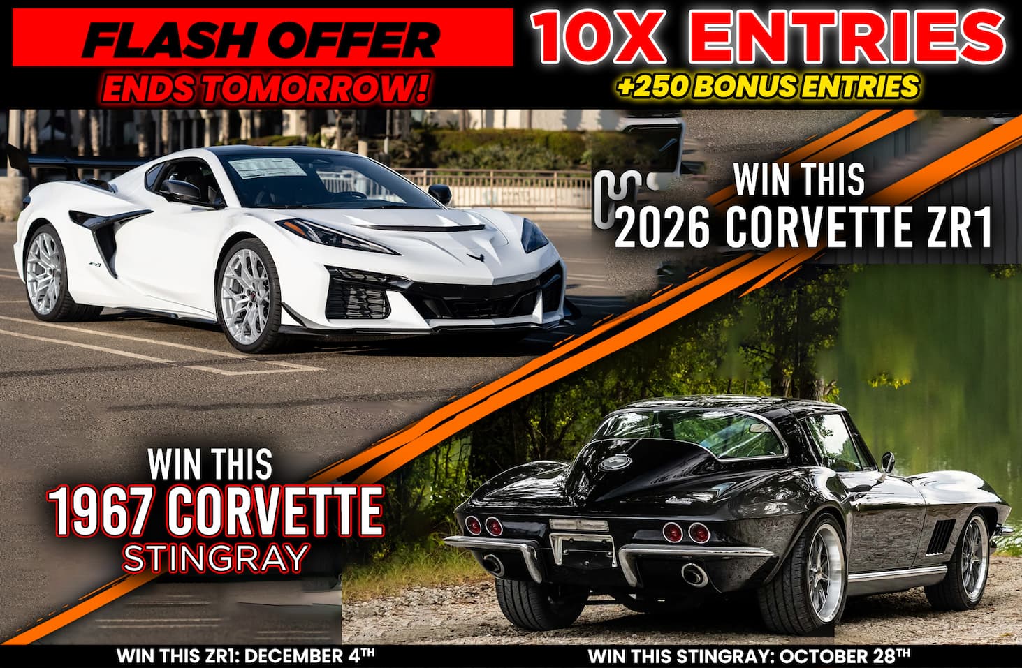 Win This 1967 Corvette + 2026 ZR1 Corvette