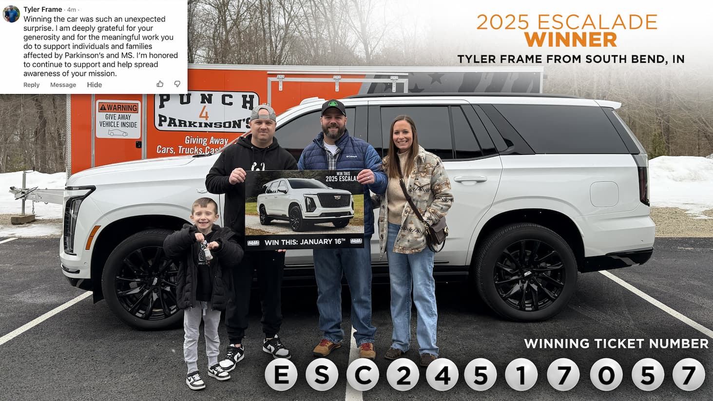 2025 Cadillac Escalade Winner