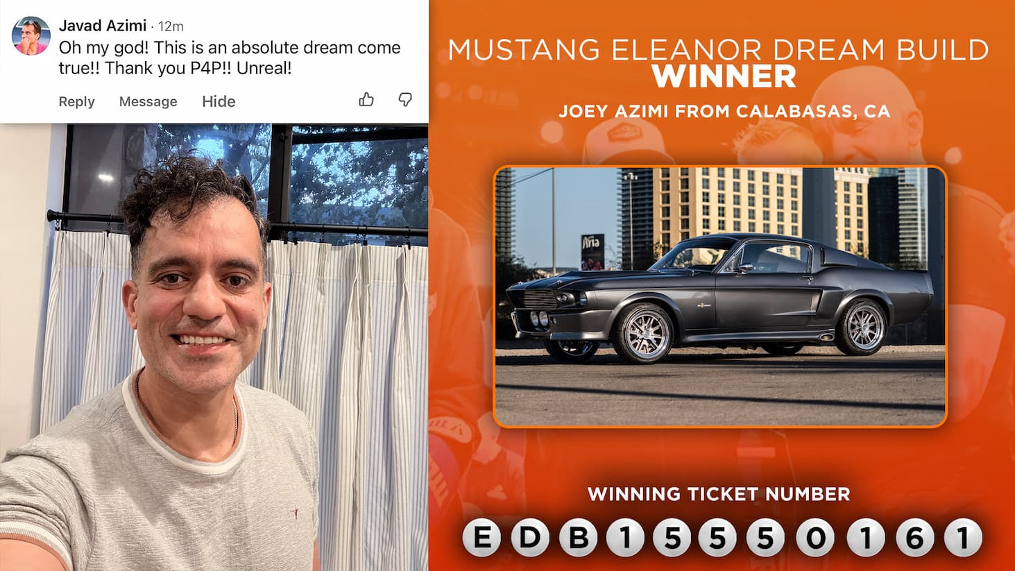 Last Nights 1967 Mustang Eleanor Winner