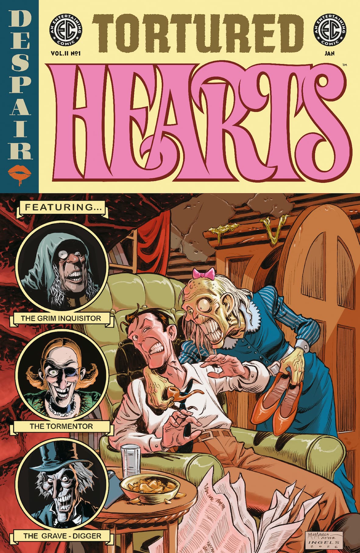 EC Tortured Hearts 2 #1 — EC Homage Variant (1:10) by Shawn McManus/