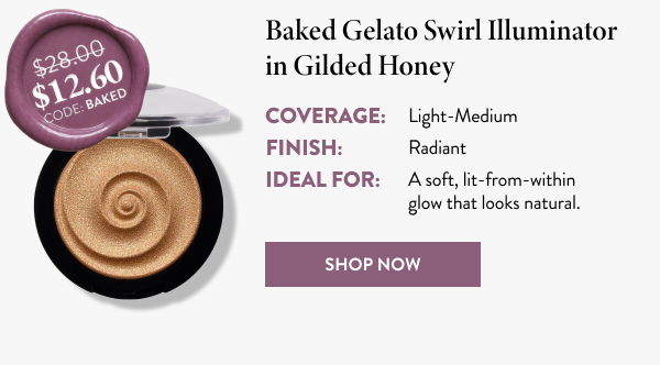 Baked Gelato Swirl Illuminator in Gilded Honey | Shop Now