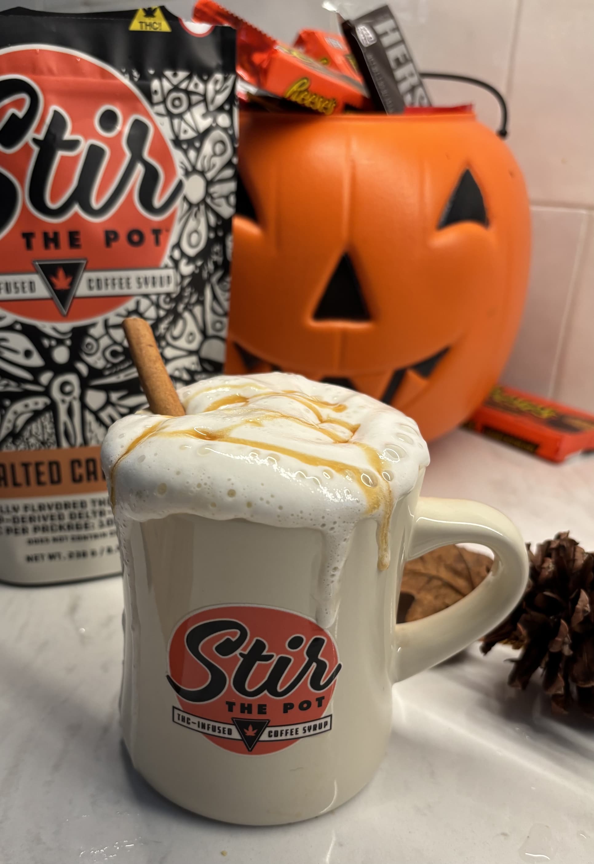 Hot Apple-Tea-Ni with Stir The Pot Salted Caramel