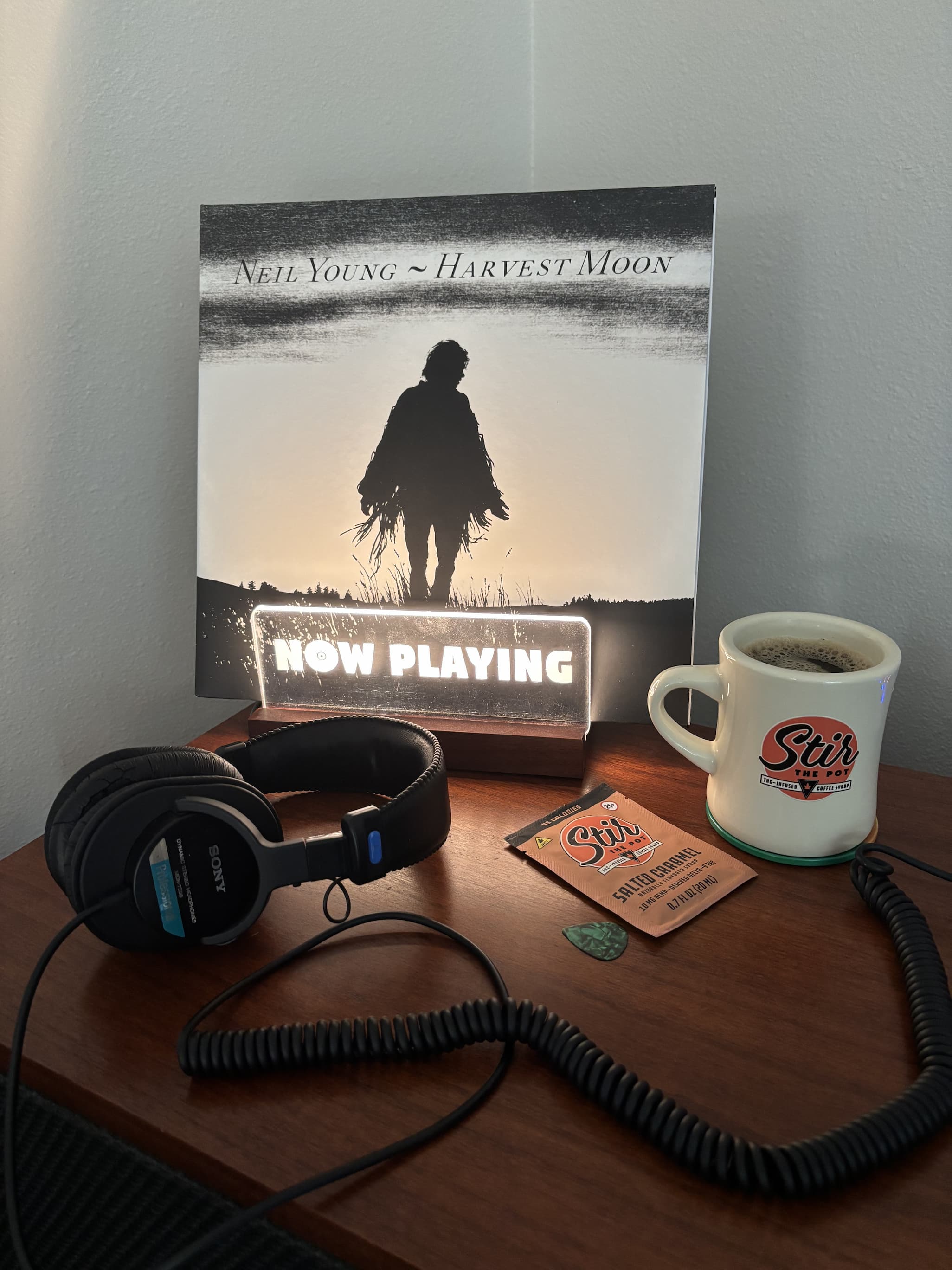 Neil Young Harvest Moon, Stir The Pot mug and Salted Caramel sachet