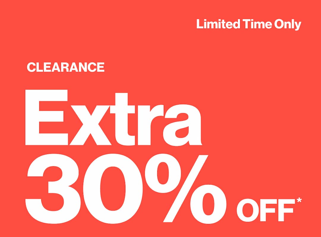 Extra 30% Off Clearance