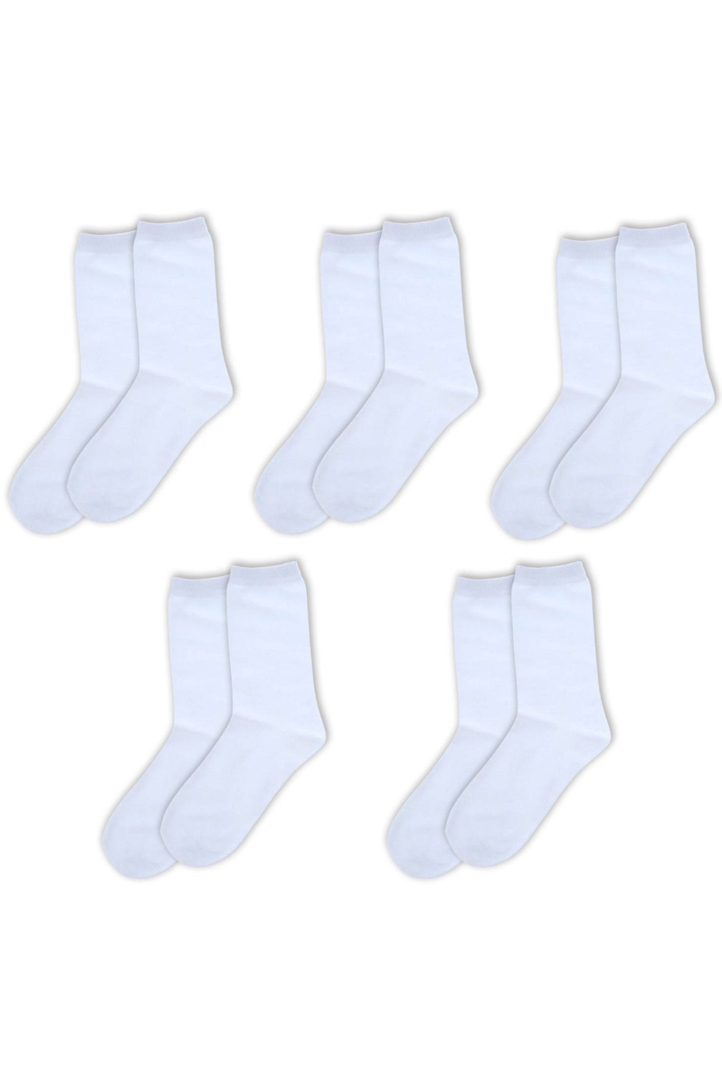 Kids Socks 5-Pack: Organic Cotton Crew Socks