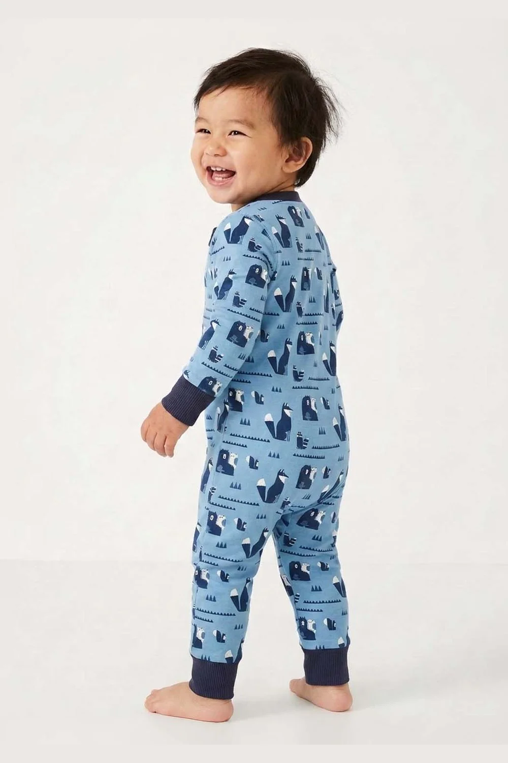 100% Organic Cotton One-piece Baby Pajamas: Wild Wander Collection