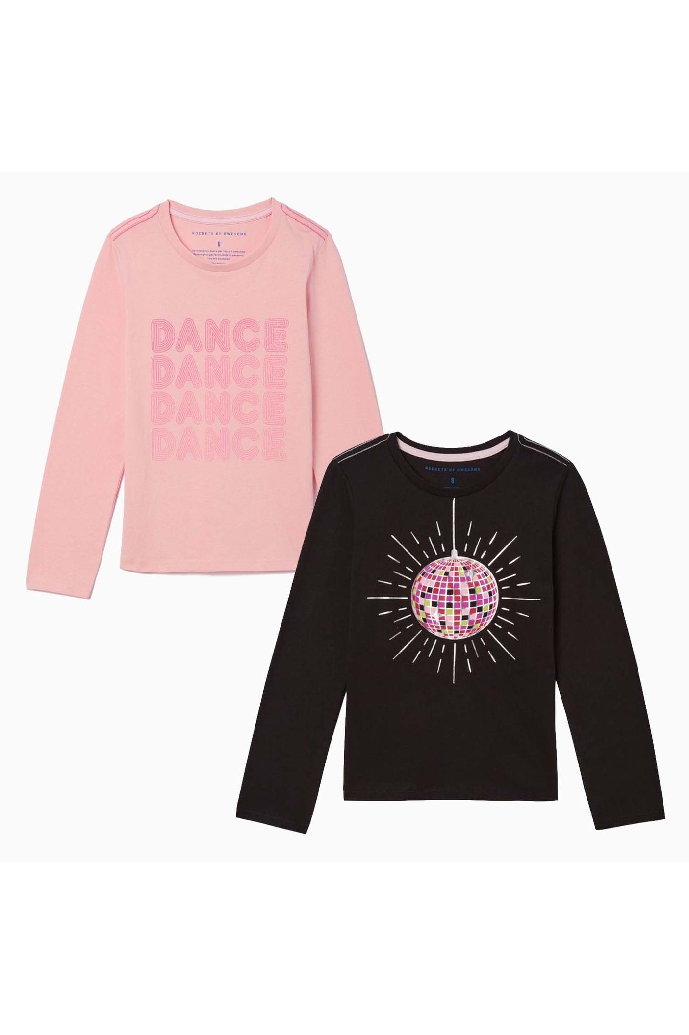 Rockets of Awesome Girls Long Sleeve T-Shirt 2-Pack