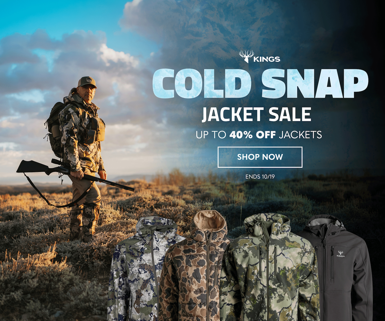 Kings Camo: Cold Snap: Jackets Up to 40% Off