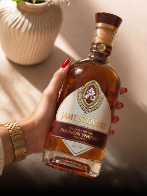 Jamewtowne limited release bottle in premium basket