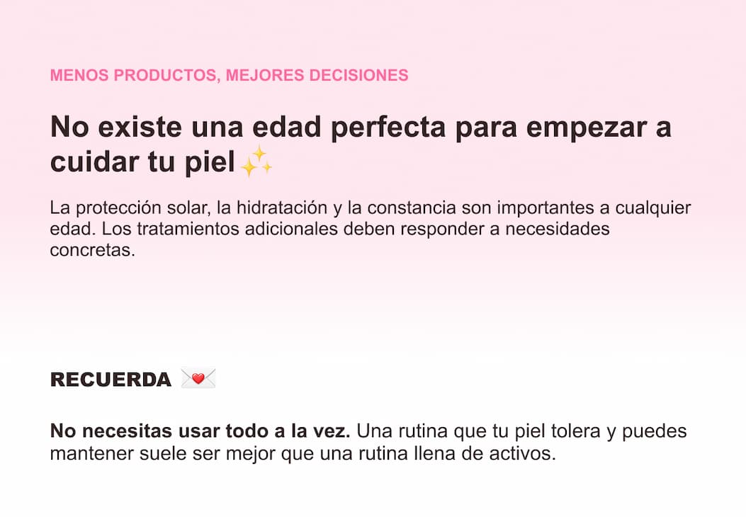 ¿A qué edad deberías empezar a usar cada ingrediente? — 20