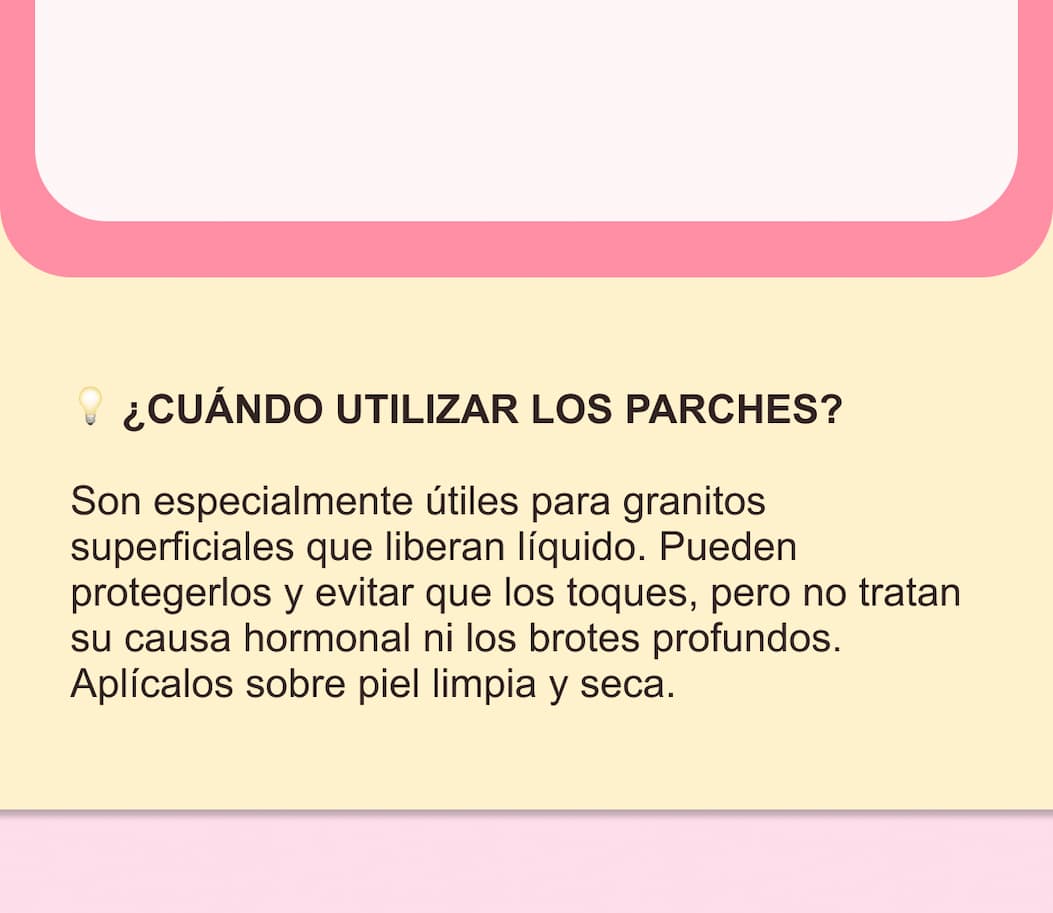 ¿Granitos antes de la regla? — 15