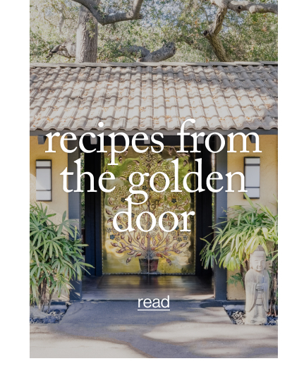recipes from the golden door
