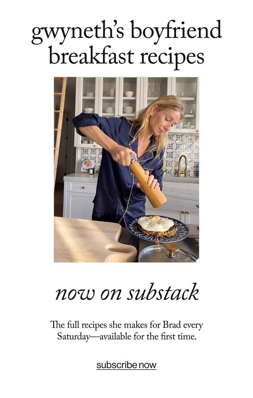 gwyneth’s boyfriend breakfast recipes