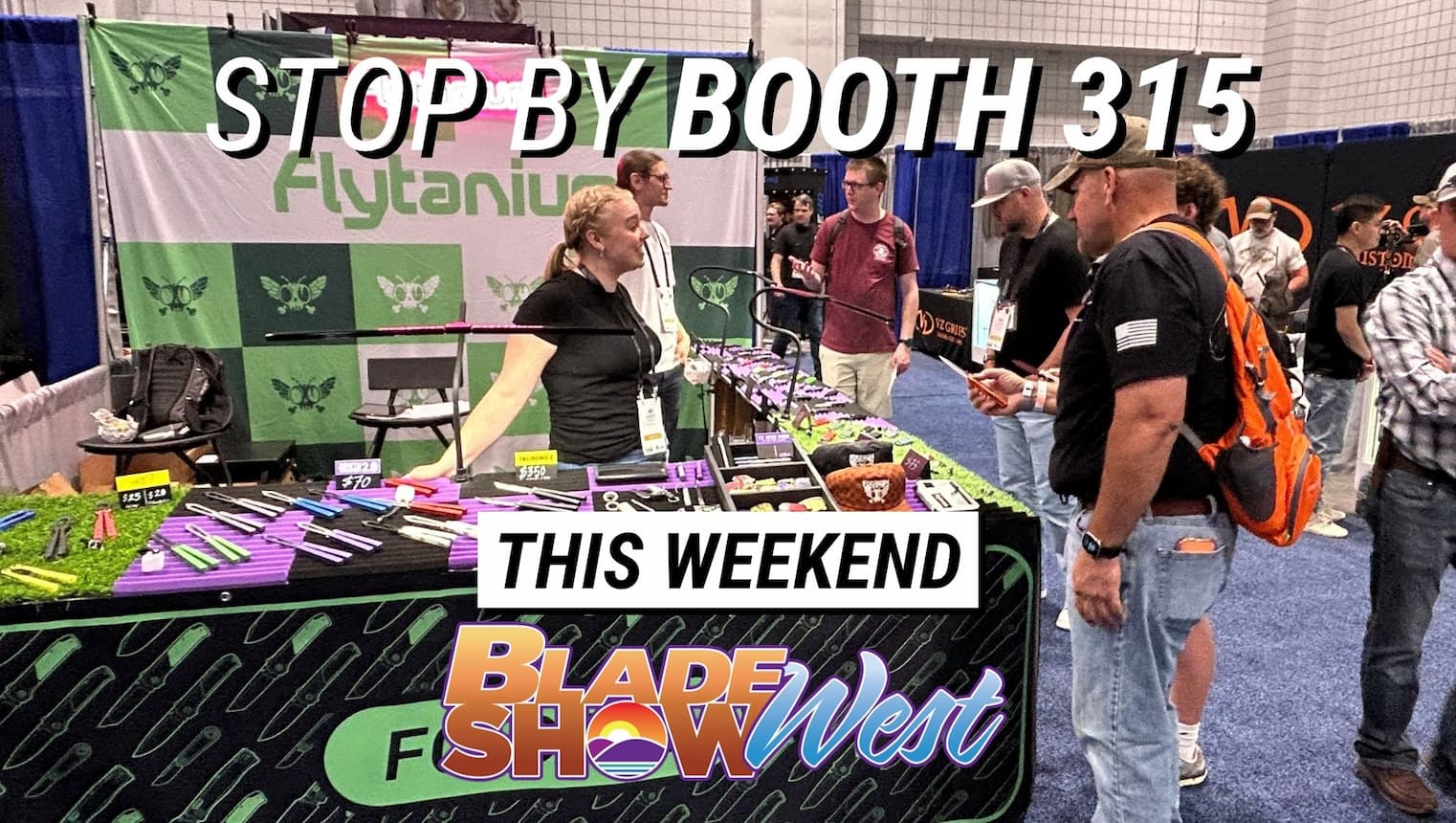 Visit Flytanium at Booth 315 at Blade Show West on October 9-10, 2026. Visit Flytanium at Booth 315 at Blade Show West on October 9-10, 2026.