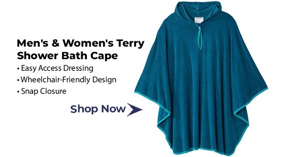Men's & Women's Terry Shower Bath Cape