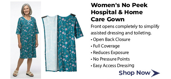 Women's No Peek Hospital & Home Care Gown