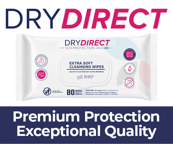 Dry Direct Skin Protection Extra Soft Cleansing Wipes (Unscented)