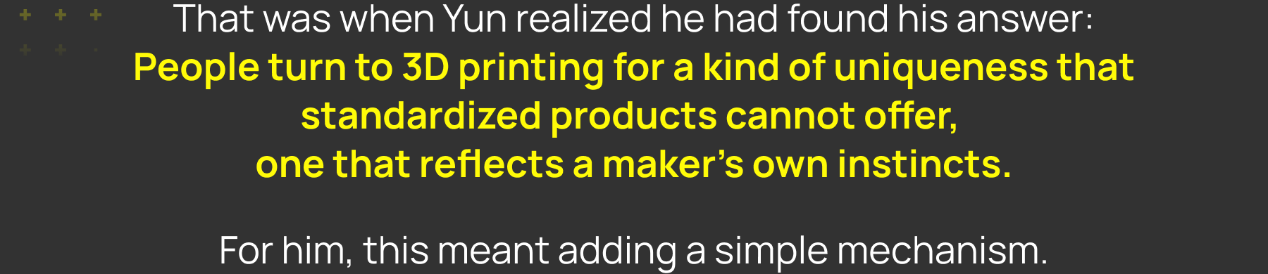 Adding a simple mechanism is yun' way to make it unique