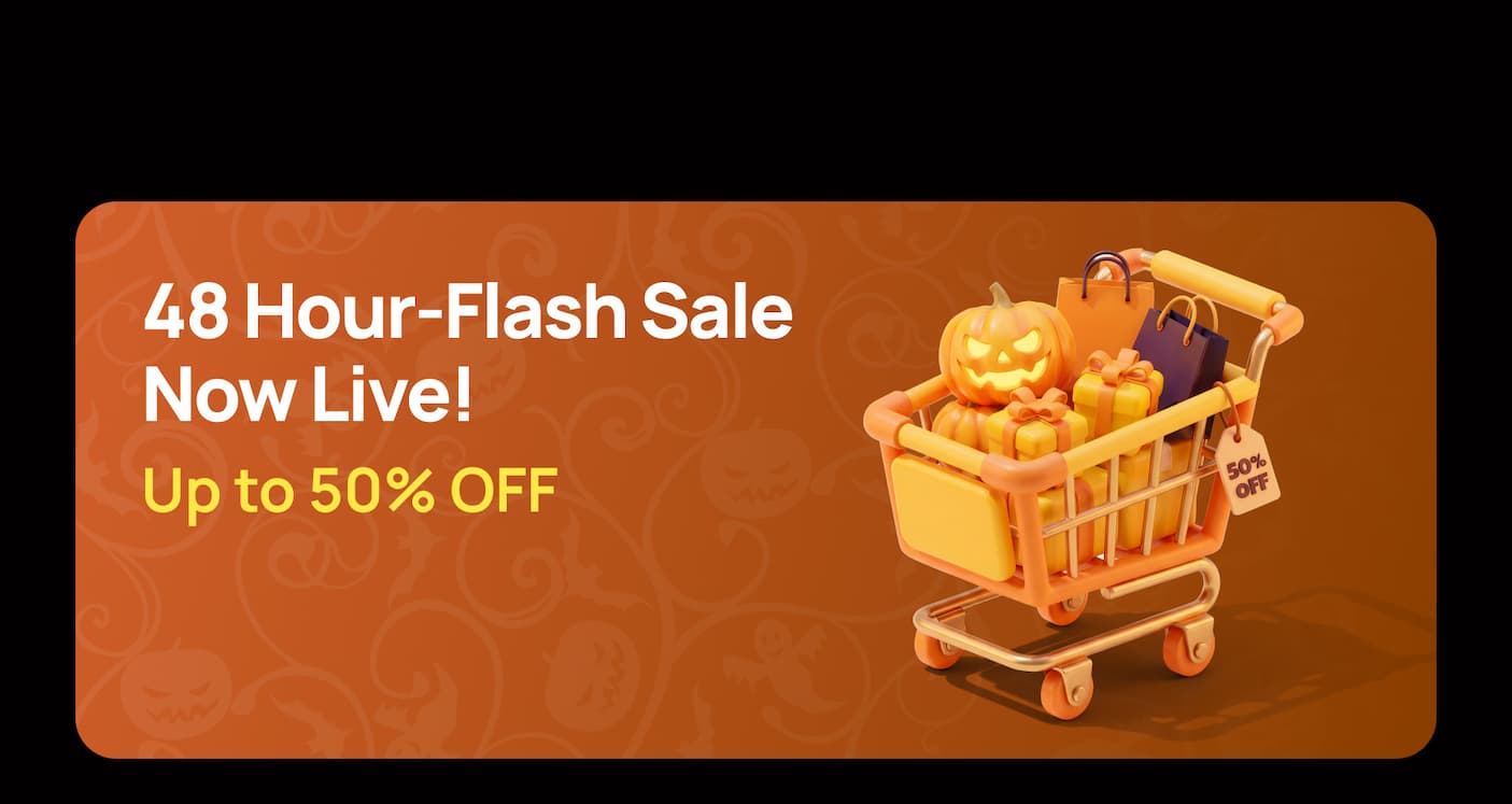 48Hour flash sale now live