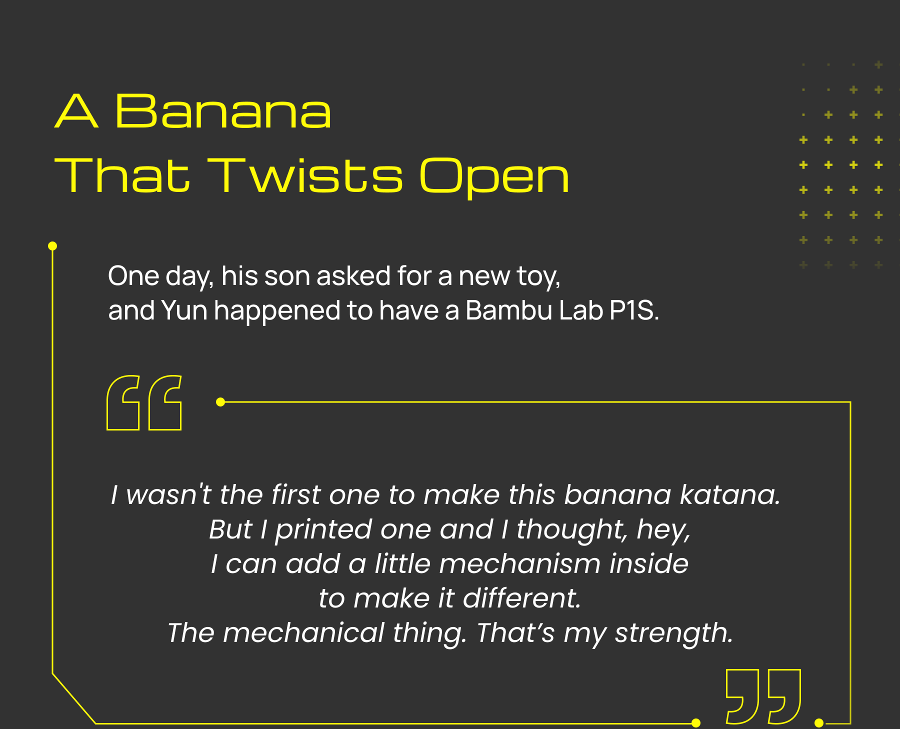 a banana that twists open