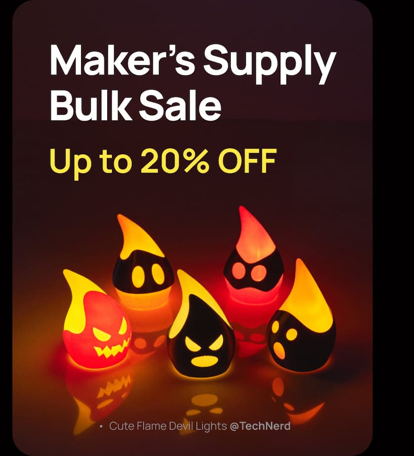 Maker's supply sale