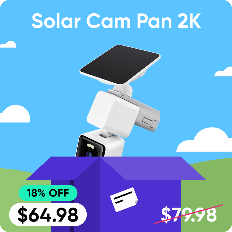 Save 18% on Solar Cam Pan 2K. Solar Cam Pan is powered by the sun. Complete pan/ tilt coverage with no wires.